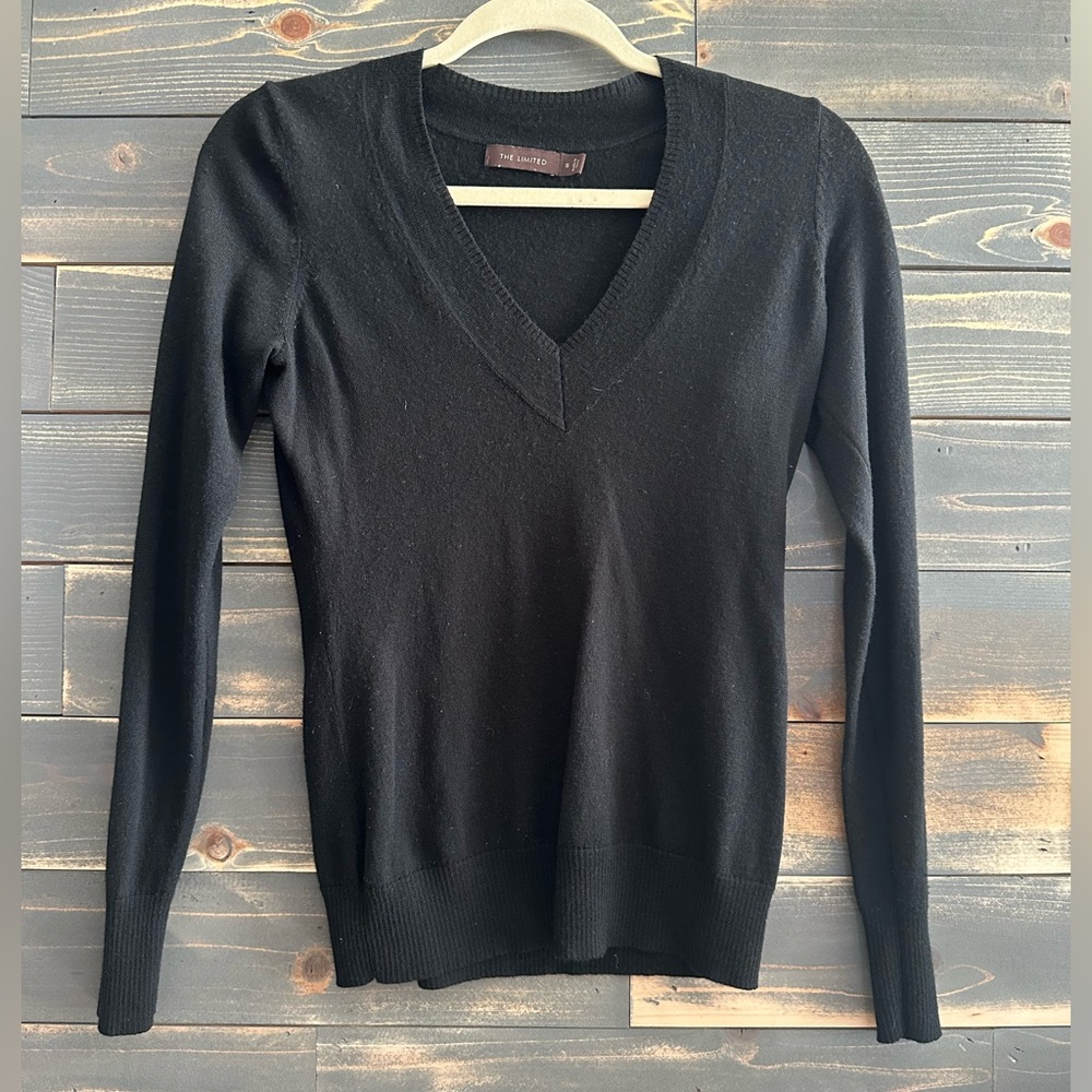 The Limited Classic Black V-Neck Sweater